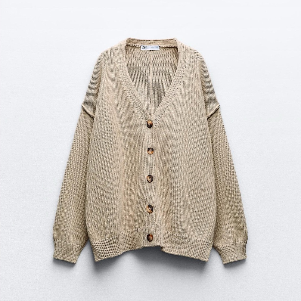 Zara Knit Cardigan Sweater - Small